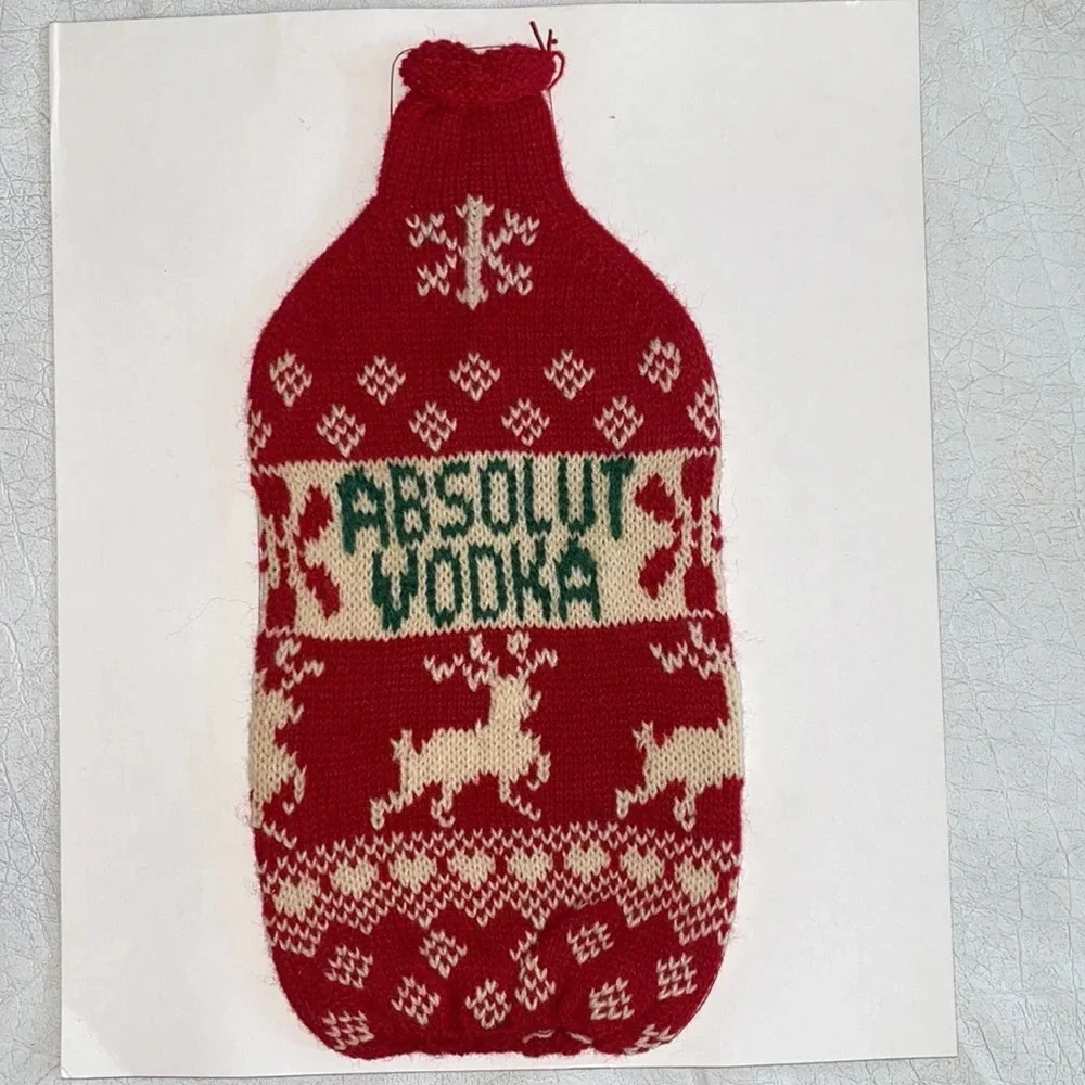 Absolut Vodka Knit Cozy by Cynthia Rowley, Limited Edition, Vintage